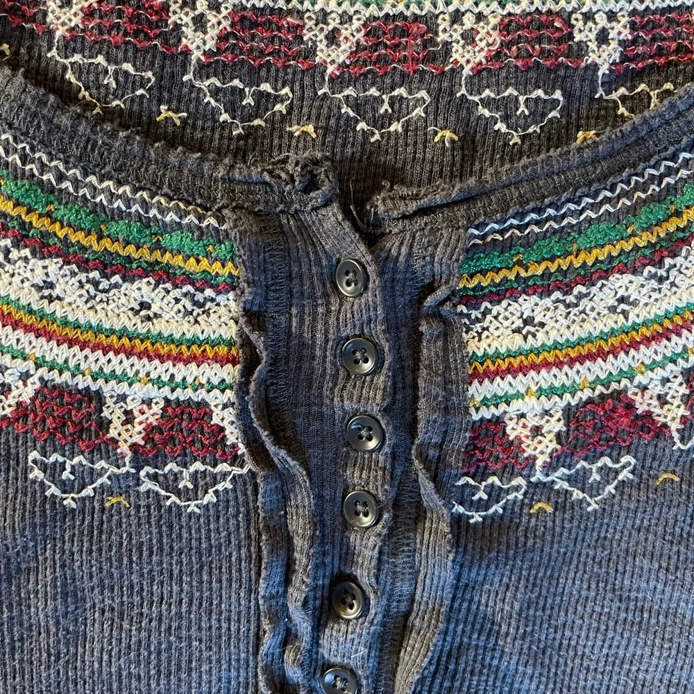 Navy Free People Long sleeve cozy